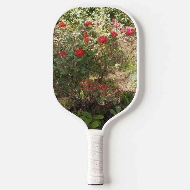 Beautiful Floral, Personalized, Pickleball Paddle (Front)