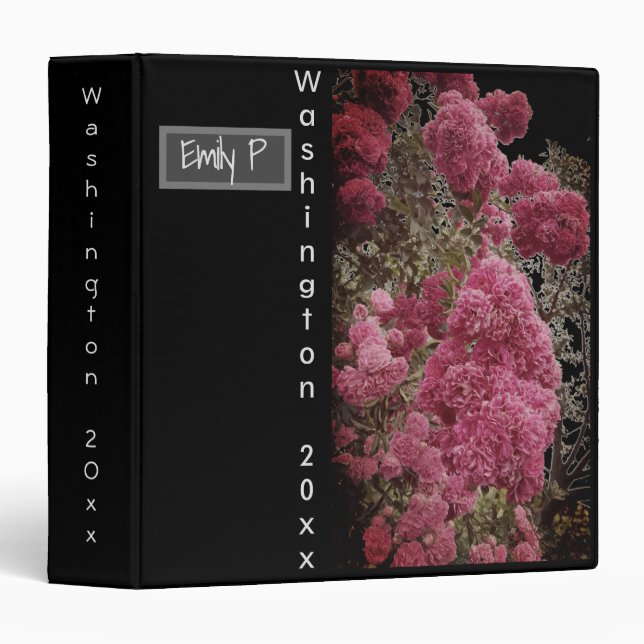 Beautiful, floral photo album, photo, roses binder (Front/Spine)