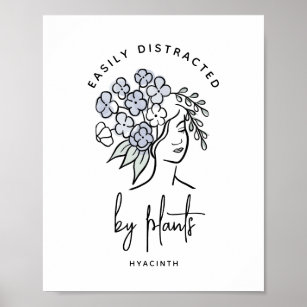 Beautiful Floral Plant Gardener Personalized Poster
