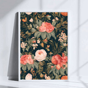 Beautiful Floral Rose Flowers Poster