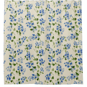 Beautiful floral seamless pattern forget-me-not bl