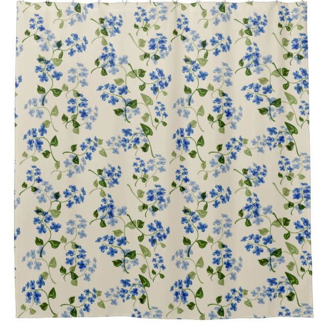 Beautiful floral seamless pattern forget-me-not bl (Front)