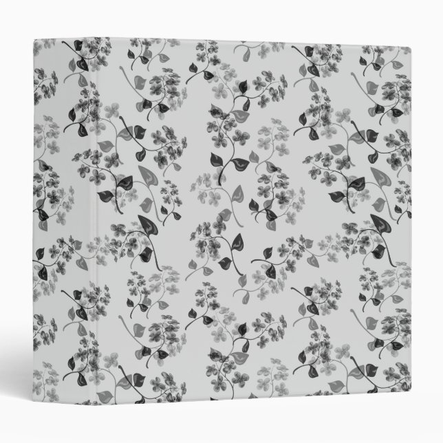 Beautiful floral seamless pattern forget-me-not bl binder (Front/Spine)