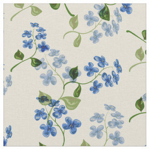 Beautiful floral seamless pattern forget-me-not bl fabric