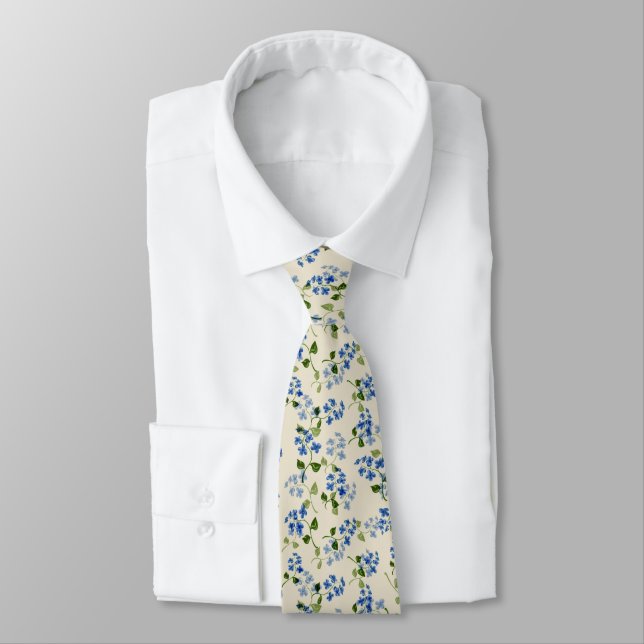 Beautiful floral seamless pattern  tie (Tied)