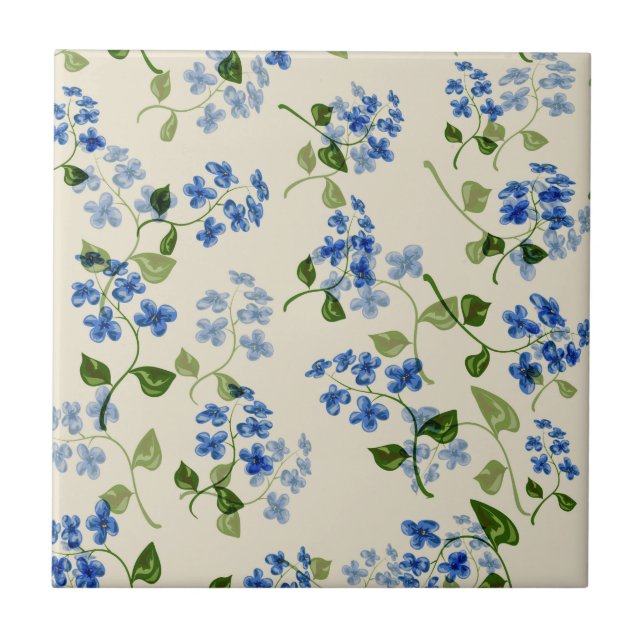 Beautiful floral seamless pattern  tile (Front)