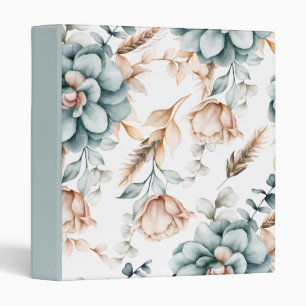 Beautiful floral seamless pattern with vintage binder