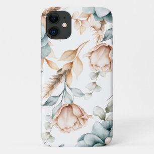 Beautiful floral seamless pattern with vintage  iPhone 11 case