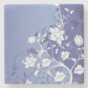 Beautiful Floral Stone Coaster