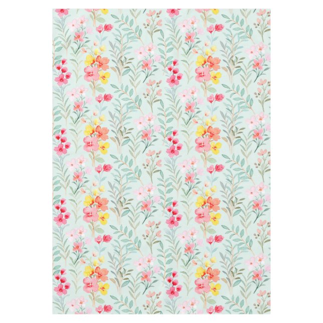 Beautiful Floral Tablecloth (Front)