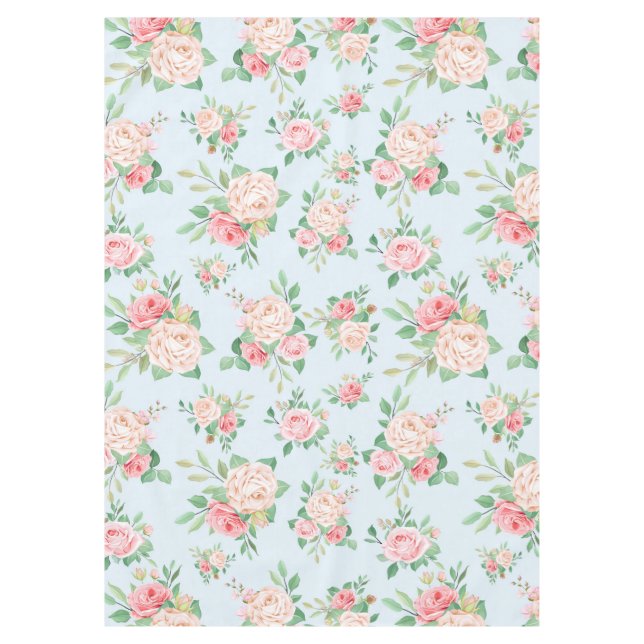 Beautiful Floral Tablecloth (Front)