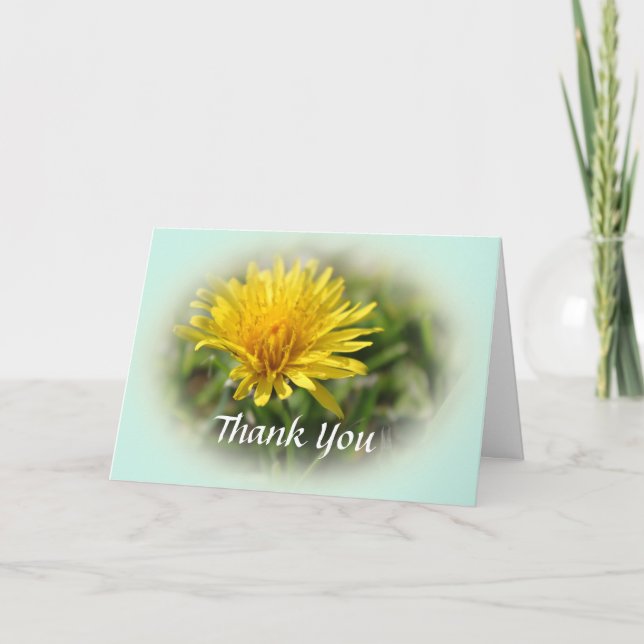 beautiful floral thank you card. card (Front)