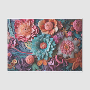 Beautiful Floral Victorian Elegant Pretty Flowers Tissue Paper