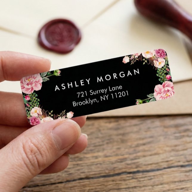 Beautiful Floral Wrap Classy Black White (Creator Uploaded)