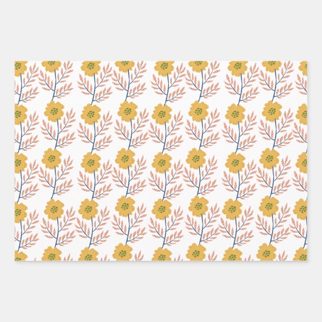 Beautiful Floral wrapping paper (Front)