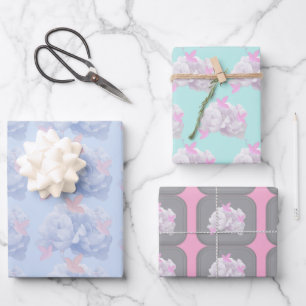 Beautiful Floral Wrapping Paper Sheets