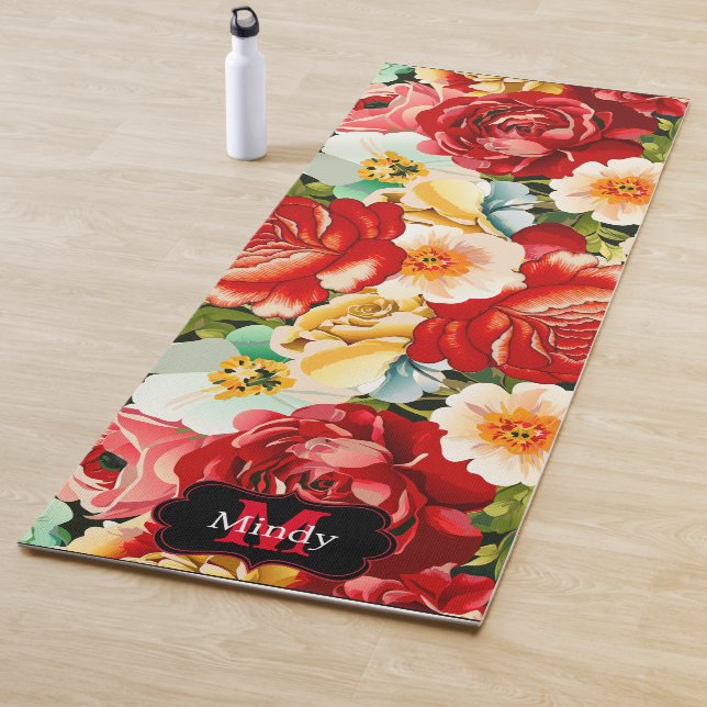 Beautiful Floral Yoga Mat (In Situ)