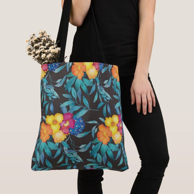 Beautiful Florals Tote (Close Up)