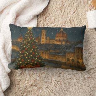 Beautiful Florence Christmas Lumbar Pillow