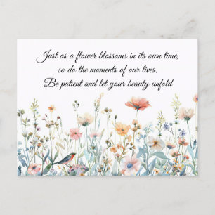 Beautiful Flower Bloom Postcard