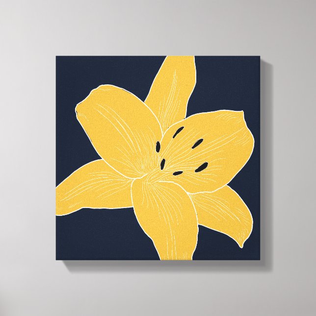 Beautiful flower design Lily No. 1 Canvas Print (Front)