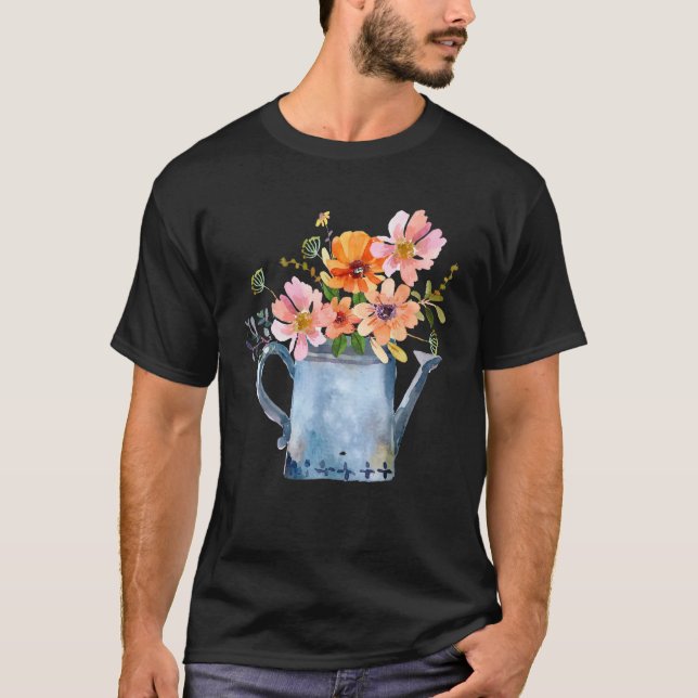 Beautiful Flower Design T-Shirt (Front)