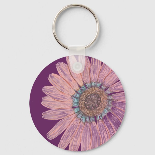 Beautiful Flower Keychain (Front)