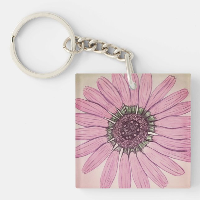 Beautiful Flower Keychain (Front)