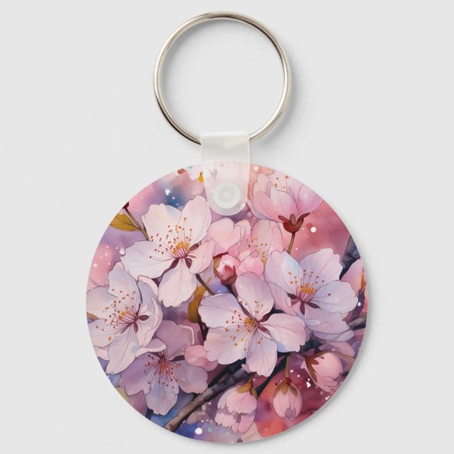 Beautiful Flower Keyring (Front)