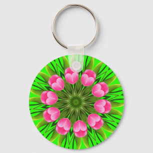 Beautiful Flower Mandala Design-79358 Keychain