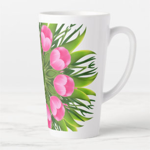 Beautiful Flower Mandala Design-79358 Latte Mug