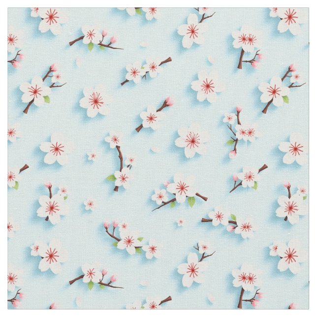 Beautiful Flower Pattern Fabric (Close Up)