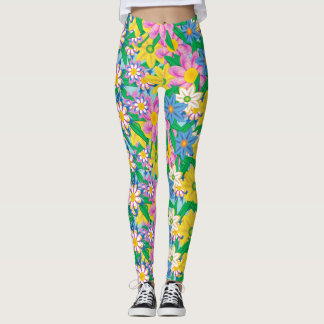 Beautiful Flower Pattern Leggings