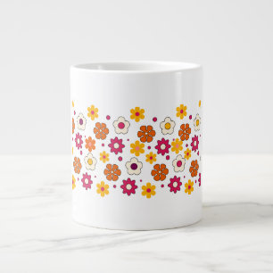 Beautiful flower pattern mug