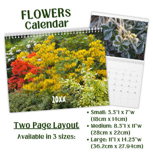 Beautiful Flower Photo -  Calendar