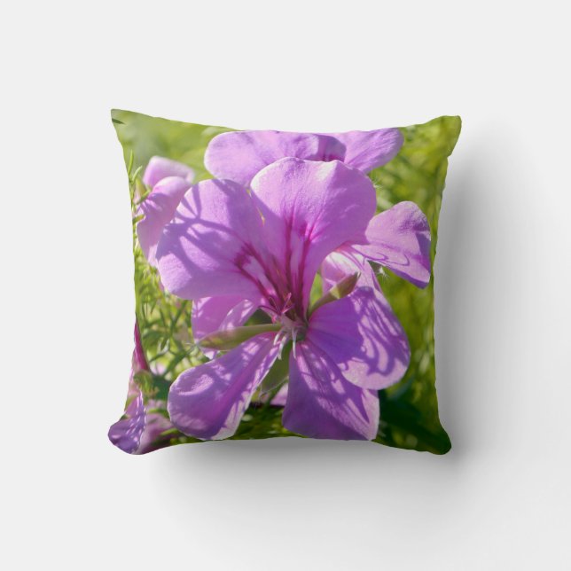 Beautiful Flower Photograph Throw Pillow (Front)