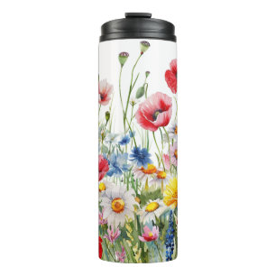 Beautiful Flower Sublimation Thermal Tumbler