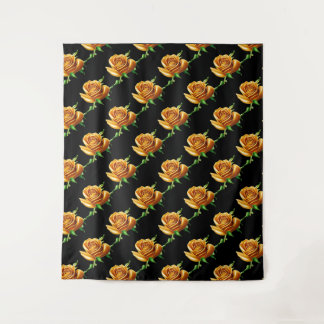 Beautiful flower, the golden Rose Tapestry