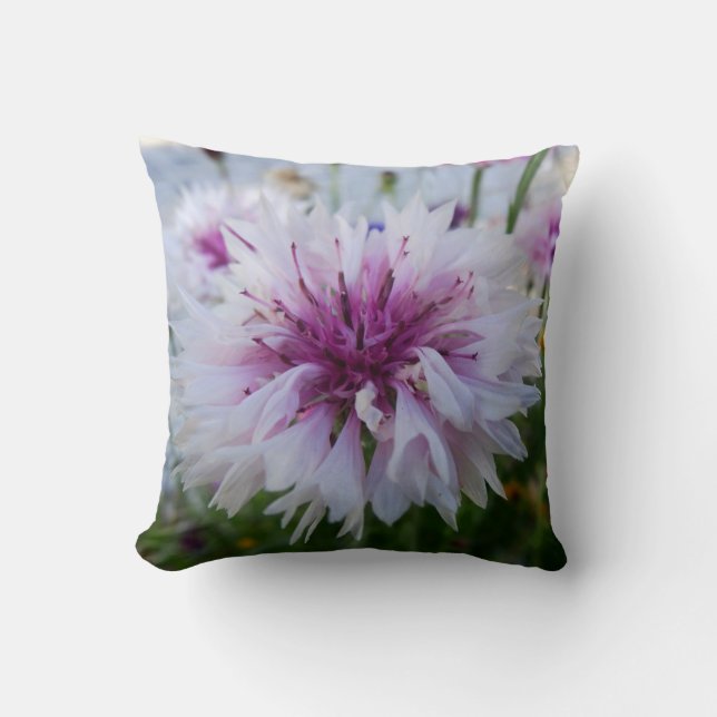 Beautiful Flower Throw Pillow (Front)