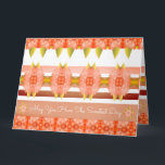 Beautiful Flowered Sister Birthday Card<br><div class="desc">So pretty,  a happy birthday sister card,  text can be personalized for anyone for any occasion,  and text is also removable on this fancy flowered pattern,   details in a peach orange and coral accented with burgundy and green. The white background can be switched to any colour.</div>