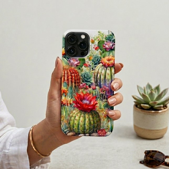 Beautiful Flowering Cacti iPhone Case (Creator Uploaded)