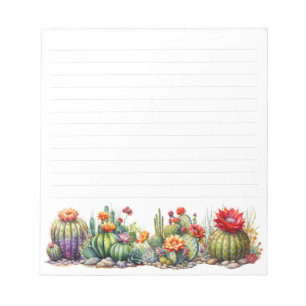 Beautiful Flowering Cacti Notepad