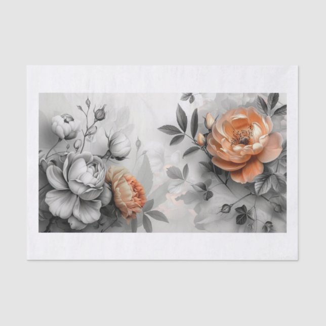 Beautiful Flowers6 Tissue Paper (Front)