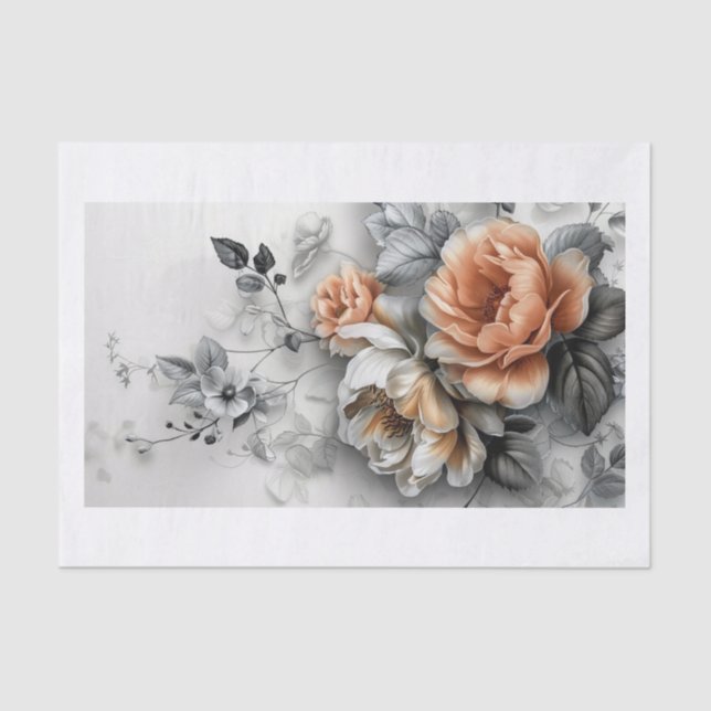 Beautiful Flowers9 Tissue Paper (Front)