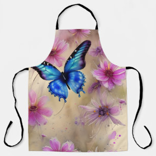 Beautiful Flowers and Butterfly Apron