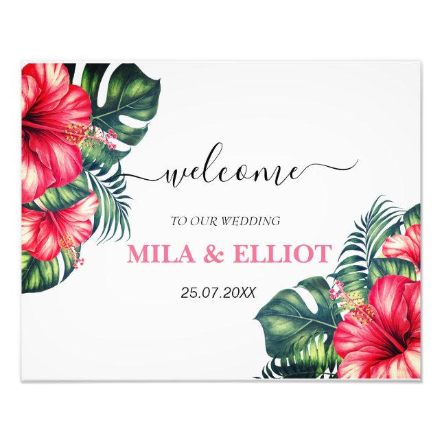 Beautiful flowers and eucalyptus poster (Front)