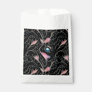 Beautiful Flowers and Swirls Pattern Favour Bag