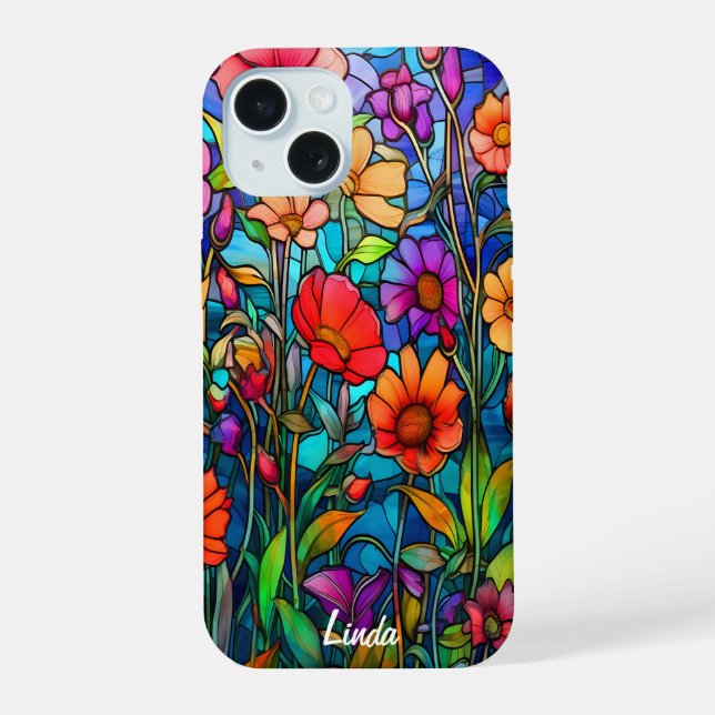 Beautiful Flowers Case-Mate iPhone 15 Case (Back)
