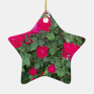 Beautiful Flowers Ceramic Ornament