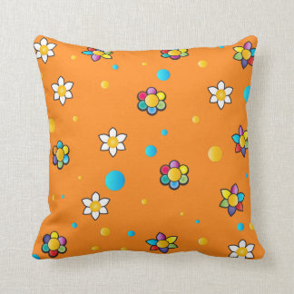 Beautiful flowers cute pattern for Kids Room Throw Pillow